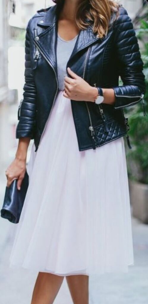 How to wear tulle skirt in winter