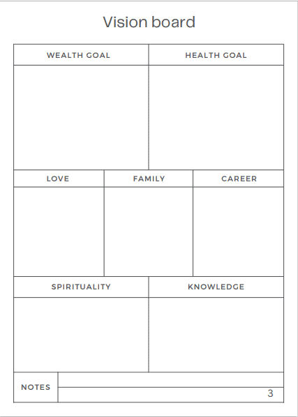 2025 printable or digital personal goals planner